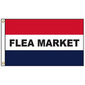 Flea Market 3' x 5' Message Flag with Heading and Grommets